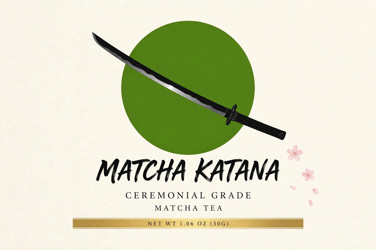 MatchaKatana Ceremonial Grade Matcha Tea label